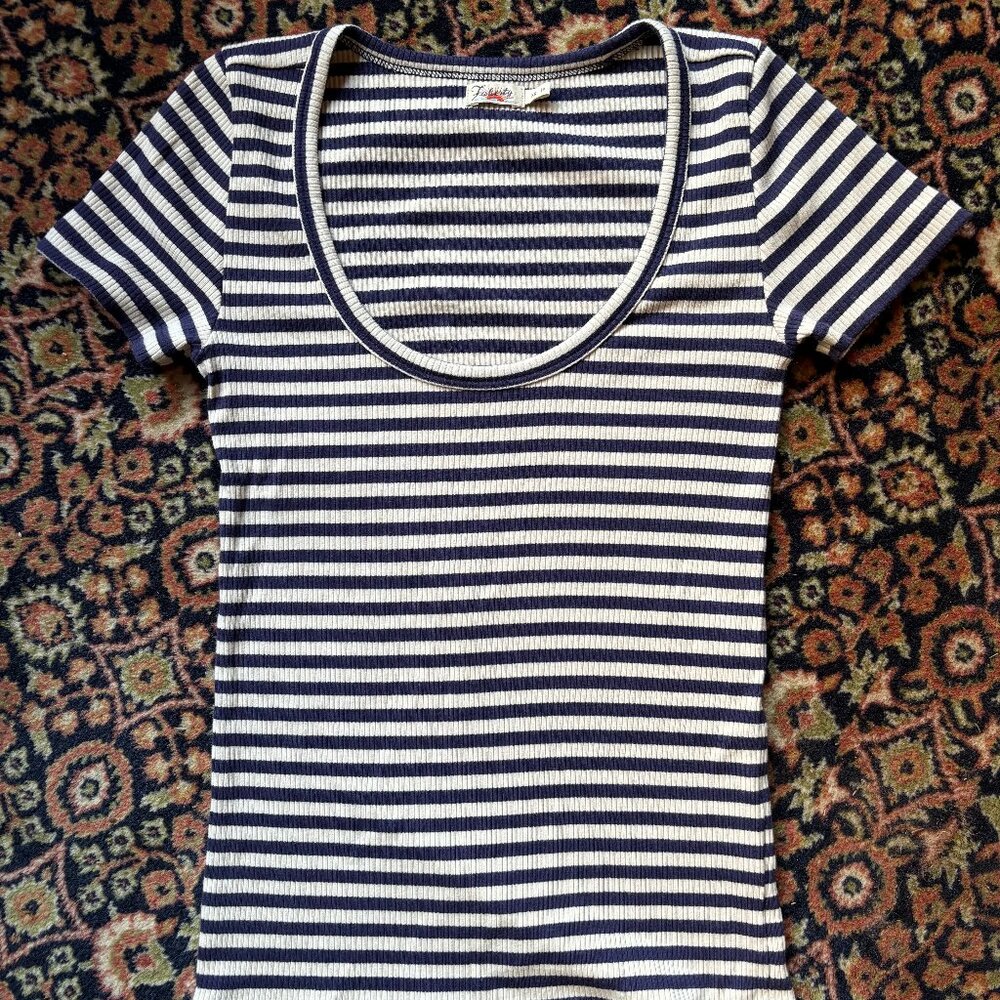 Freestyle Rib Knit Tee - Montreal Stripe XS